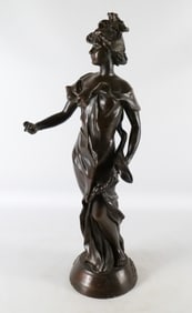 Antique Mixed Metal and Bronze Statue