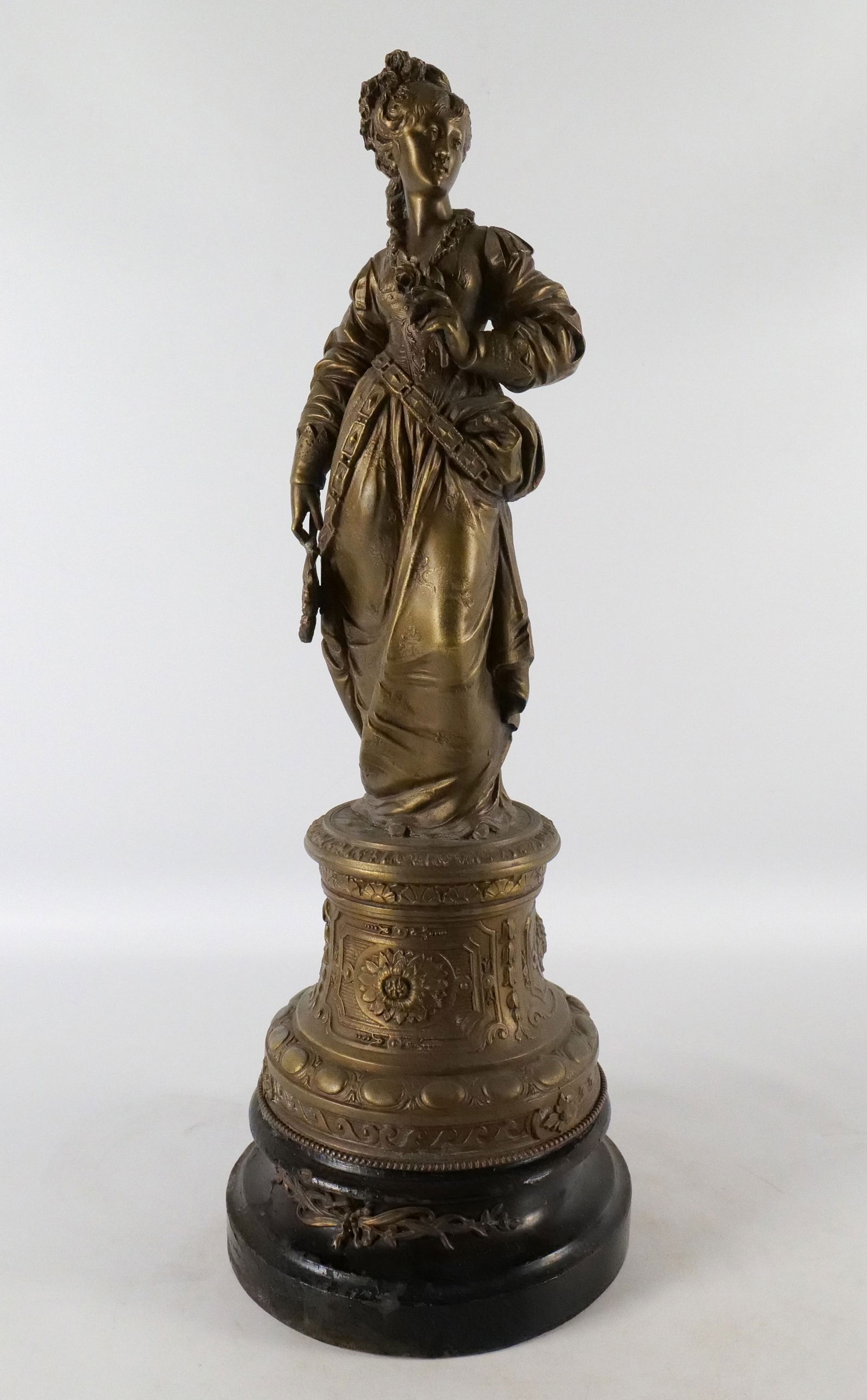 Antique Mixed Metal Statue (1 of 12)