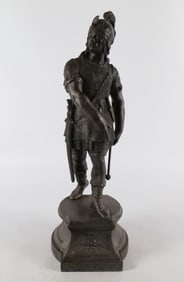 Antique Spelter Figurine of Roman Soldier