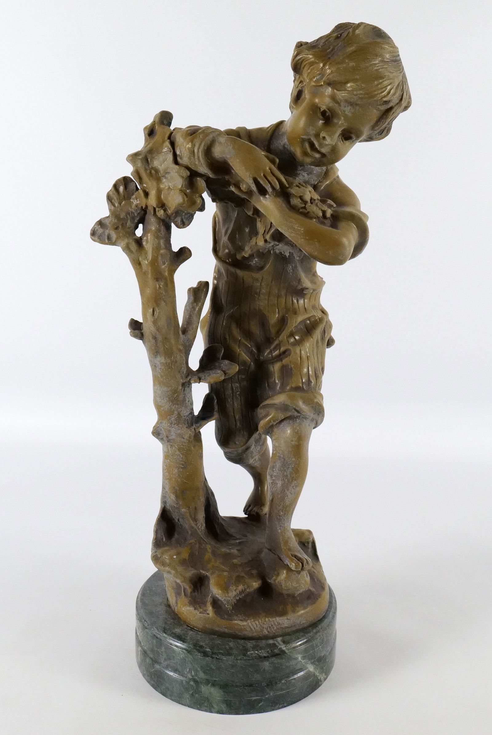 Bronze Statue on Marble Base (1 of 10)