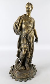 Bronze Statue of a Roman Soldier