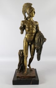 Bronze Statue - Nude Roman Warrior
