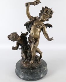 Bronze Statue - Deux Infants