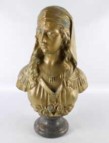 Antique Mixed Metal Bust