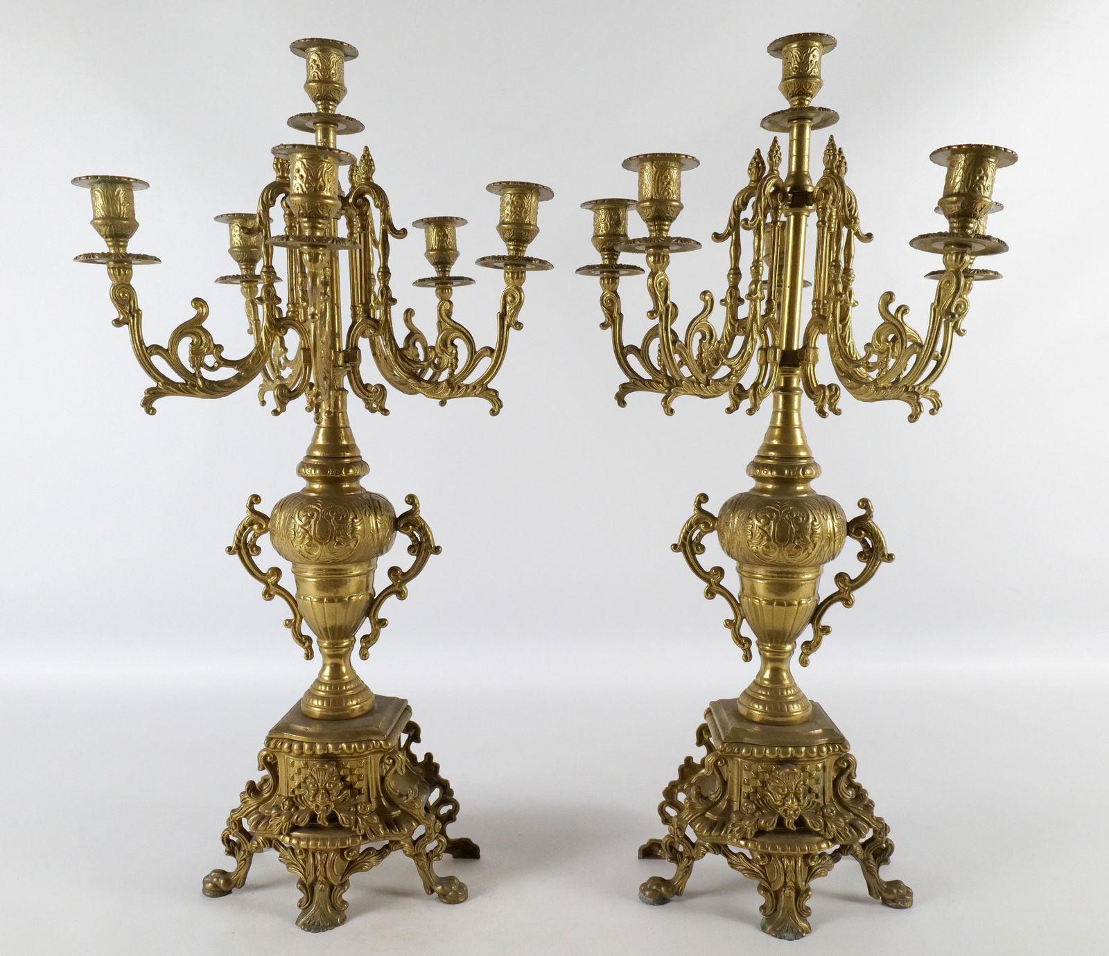 Pair of Brass Candelabras (1 of 18)