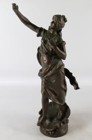 Mixed Metal Figurine of a Woman