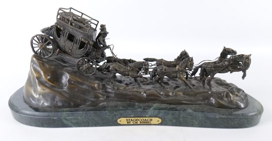 Bronze Figurine - Stagecoach