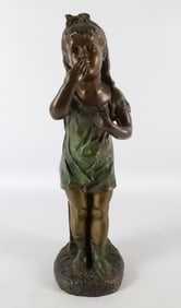 Cold Painted Bronze Statue - Le Braser