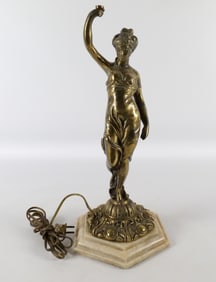 Bronze Figural Lamp