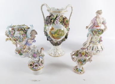 Group Lot of Antique Porcelain - AS-IS