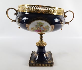 Limoges Style Porcelain Centerpiece