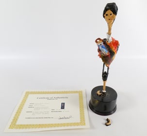 Hand Painted Assemblage Sculpture