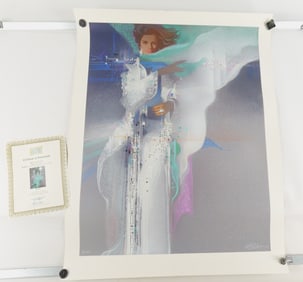 Hand Pulled Silkscreen with Silver Inlay by Robert Peak