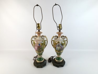 Pair of Circa 1920's Decorative Table Lamps