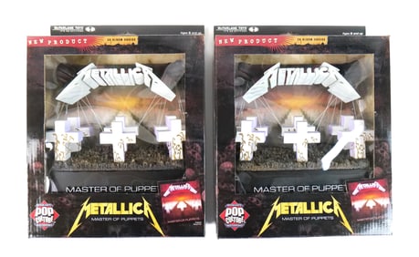 Lot of 2 McFarlane Metallica Master of Puppets 3D Album Covers