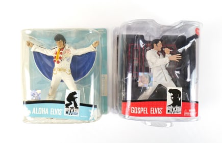 Lot of 2 McFarlane Elvis Action Figures