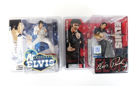 Lot of 2 McFarlane Elvis Action Figures