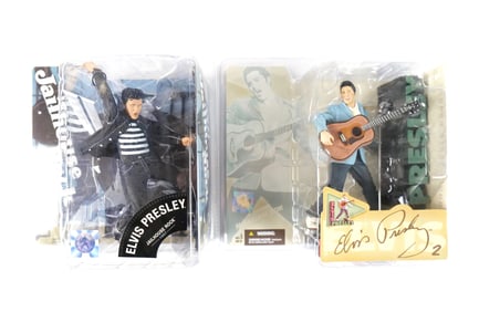 Lot of 2 McFarlane Elvis Action Figures