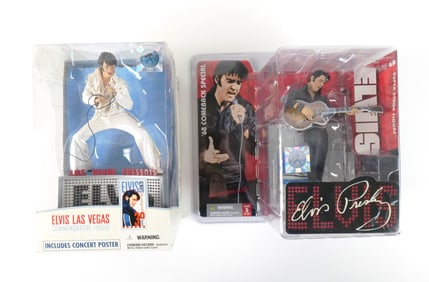 Lot of 2 McFarlane Elvis Action Figures