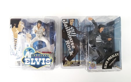 Lot of 2 McFarlane Elvis Action Figures