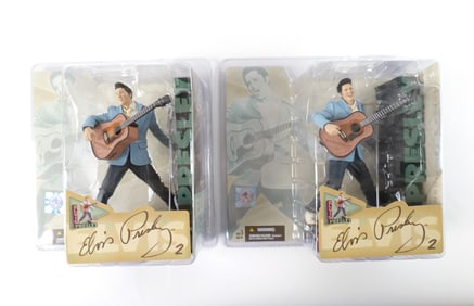 Lot of 2 McFarlane Elvis 50th Anniversary Action Figures