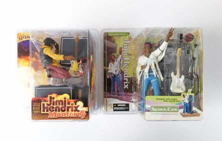 Lot of 2 McFarlane Jimi Hendrix Action Figures