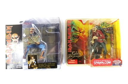 Lot of 2 Iron Maiden Action Figures
