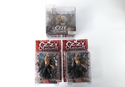 Lot of 3 McFarlane Ozzy Osbourne Action Figures