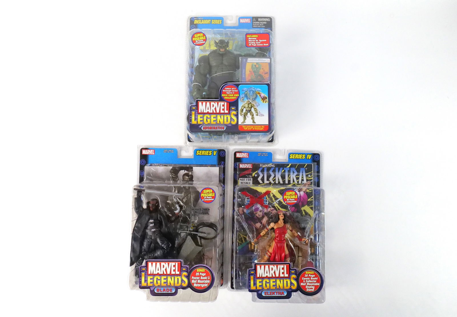 Lot of 3 Marvel Legends Action Figures -Mixed Series (1 of 9)