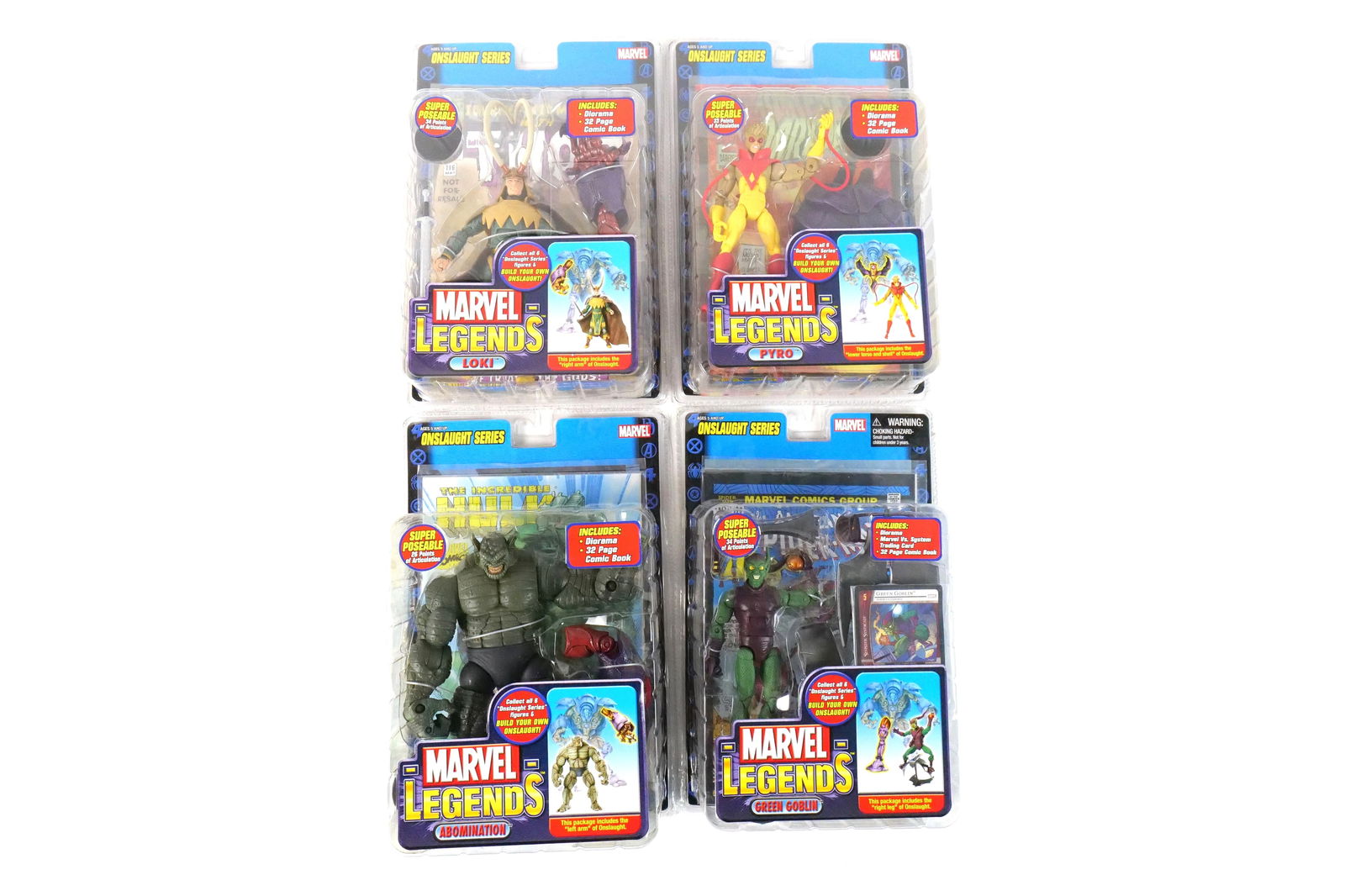 Lot of 4 Marvel Legends Action Figures - Onslaught Series (1 of 10)