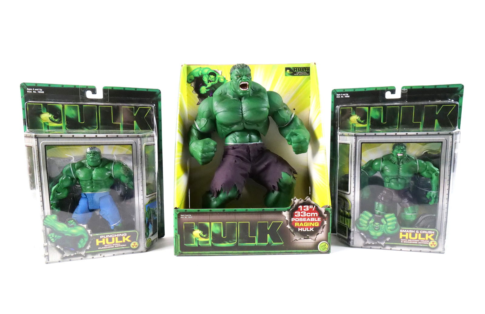Lot of 3 Marvel Hulk Action Figures (1 of 9)