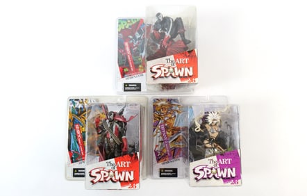 Lot of 3 The Art of Spawn Series 26 Action Figures