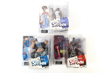 Lot of 3 The Art of Spawn Series 27 Action Figures