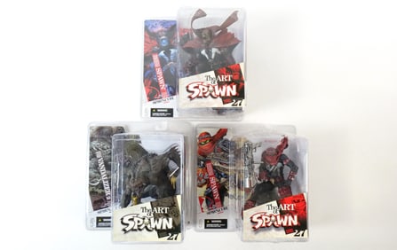Lot of 3 The Art of Spawn Series 27 Action Figures