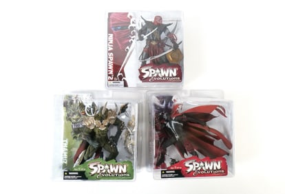 Lot of 3 McFarlane Spawn Evolutions Action Figures
