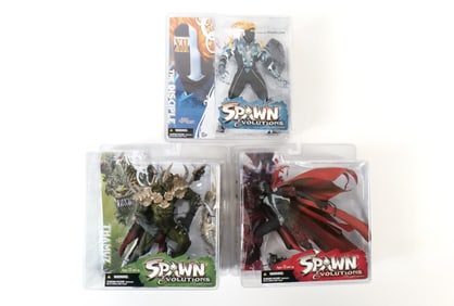 Lot of 3 McFarlane Spawn Evolutions Action Figures