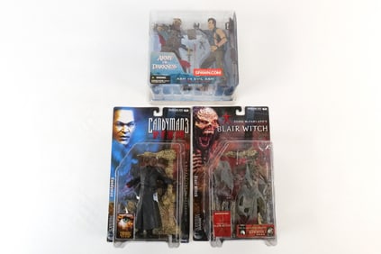 Lot of 3 McFarlane Horror Themed Action Figures