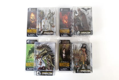 Lot of 4 McFarlane's Monsters Action Figures