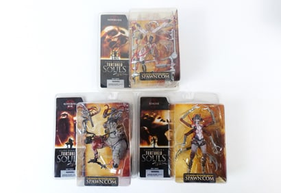 Lot of 3 Clive Barker's Tortured Souls 2 Action Figures