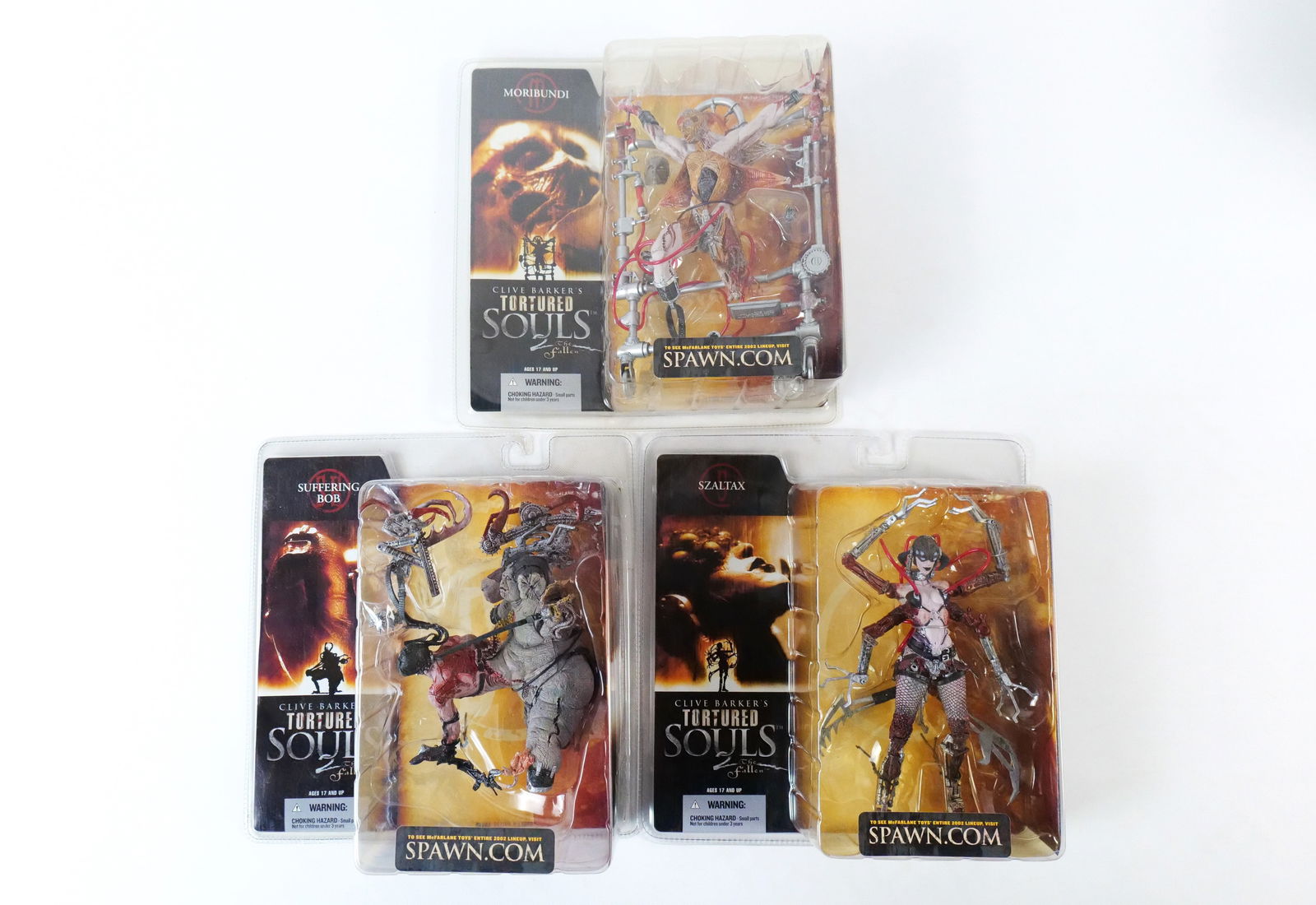 Lot of 3 Clive Barker's Tortured Souls 2 Action Figures (1 of 11)