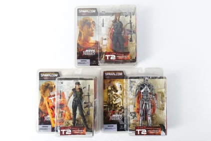 Lot of 3 McFarlane Terminator 2 Action Figures