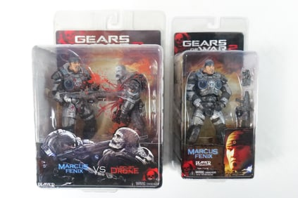 Lot of 2 NECA Gears of War 2 Action Figures
