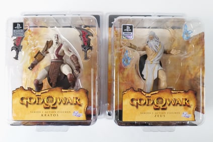 Lot of 2 DC Unlimited God of War Action Figures