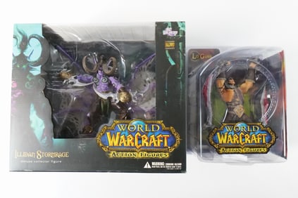 Lot of 2 DC Unlimited World of Warcraft Action Figures