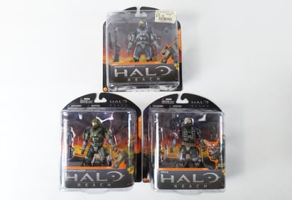 Lot of 3 McFarlane Halo Reach Action Figures