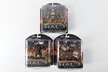 Lot of 3 McFarlane Halo Reach Action Figures