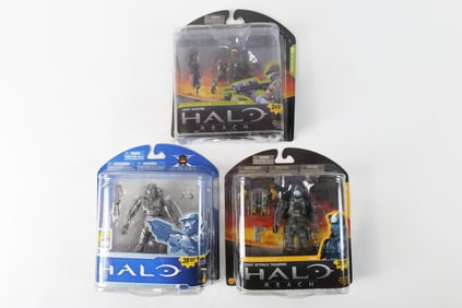 Lot of 3 McFarlane Halo Action Figures