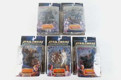 Lot of 5 Hasbro Star Wars Unleashed Action Figures
