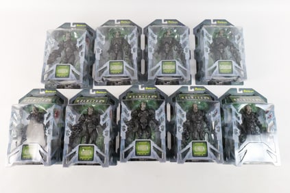 Lot of 9 Art Asylum Star Trek Action Figures