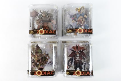 Lot of 4 McFarlane Warriors of the Zodiac Action Figures